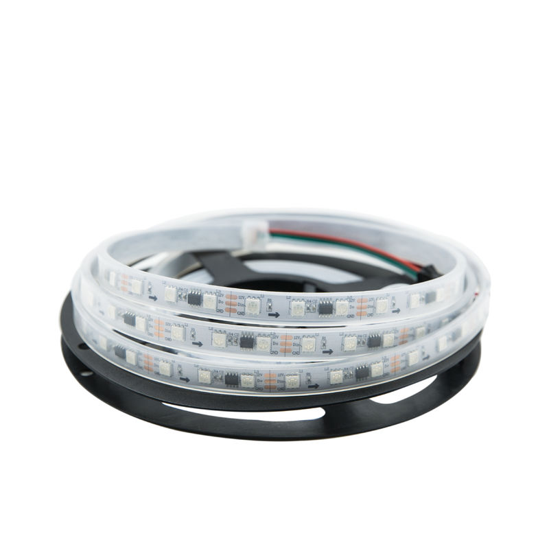 High Quality Digital Addressable WS2811 60led/Meter Dc12v Ip67 10mm Pixel Light Rgb Led Strip For Commercial Building