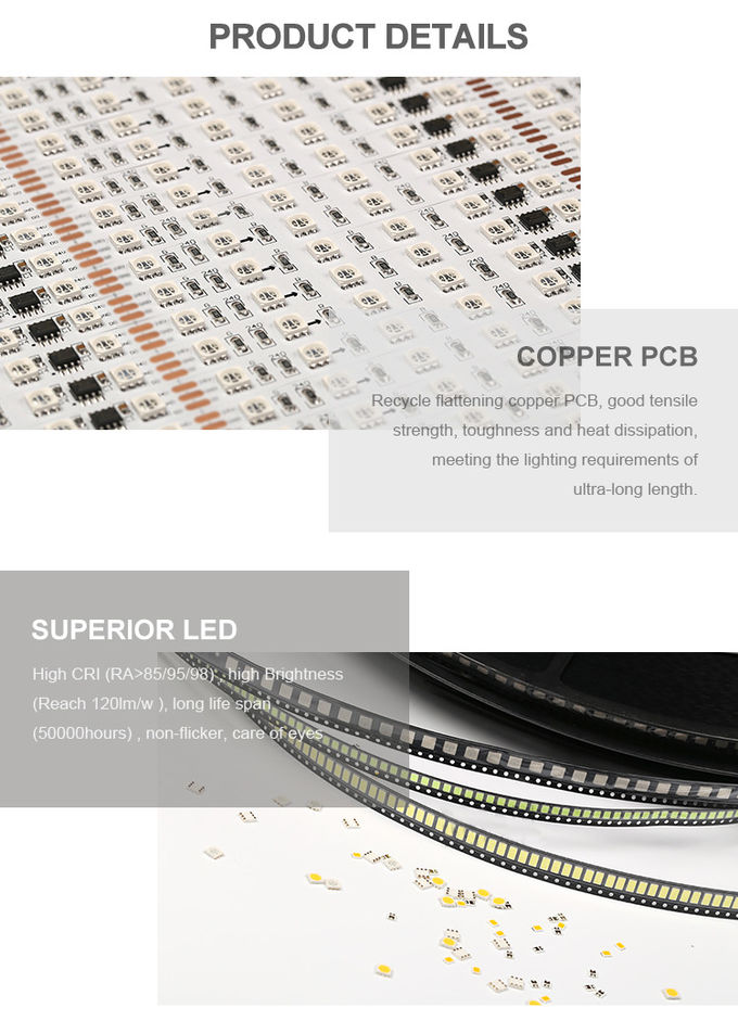 Wholesale Outdoor Customizable Length 5m 10m 20m SMD 2835 180leds/M IP67 Waterproof LED Light Strip 4