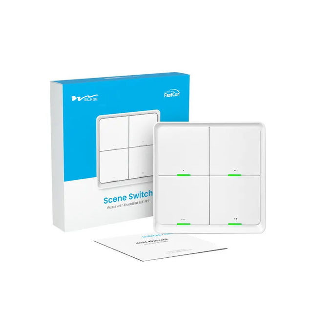 Bluetooth Smart 4 Gang Light Switch LED Light Spare Parts Touch Control 0