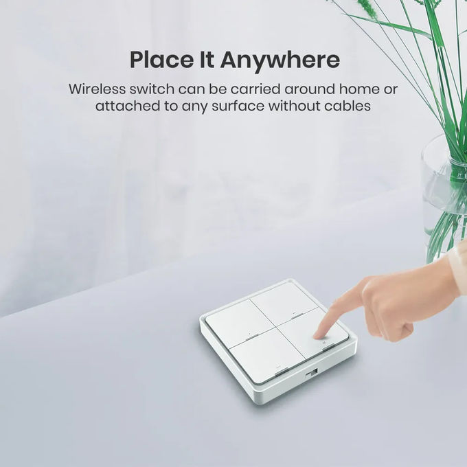Bluetooth Smart 4 Gang Light Switch LED Light Spare Parts Touch Control 8