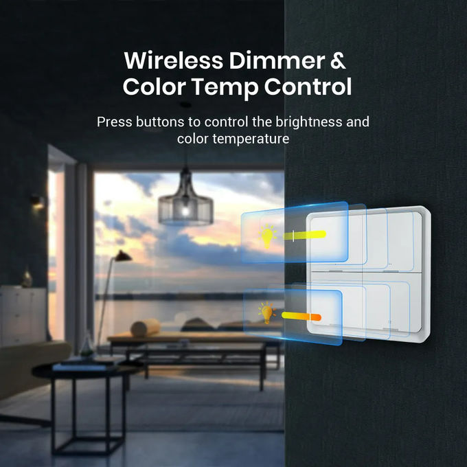 Bluetooth Smart 4 Gang Light Switch LED Light Spare Parts Touch Control 6