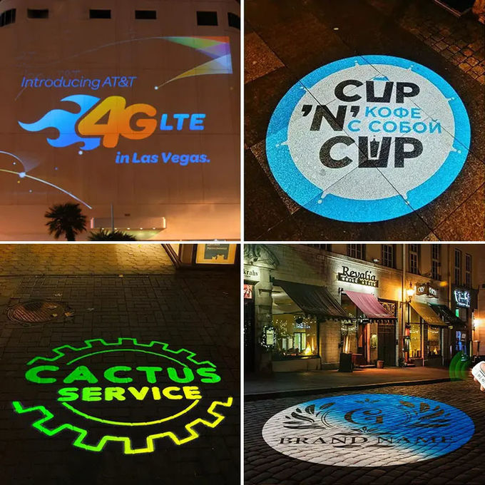 300W Gobo Logo Projector Light Indoor Work Light 6000K Waterproof Gobo Projector 10