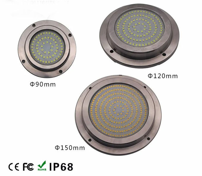 24V 316SS Submersible Pool Lights 18W Underwater Inground Pool Lights 6