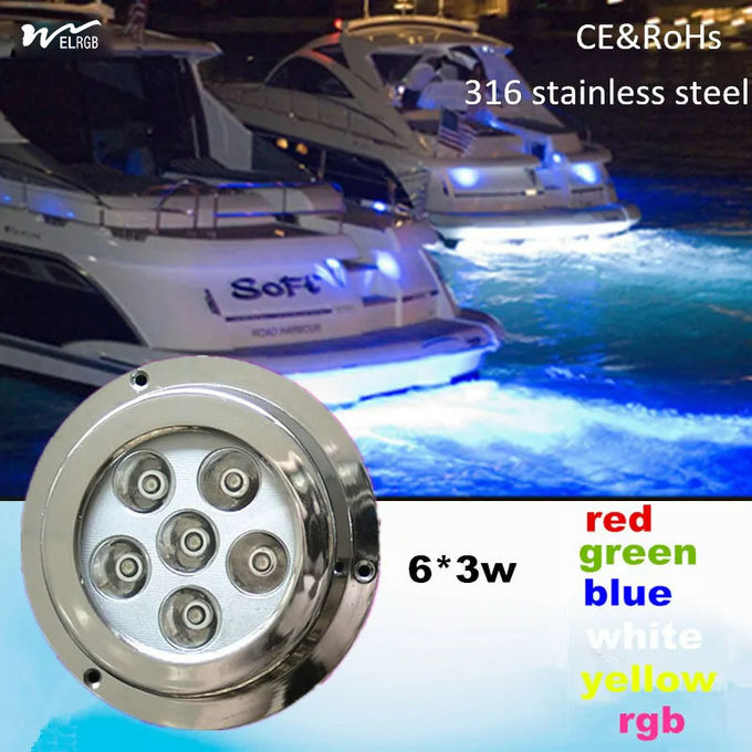 18w 12 Volt LED Marine Lights Pure White Led Boat Dock Lights 5