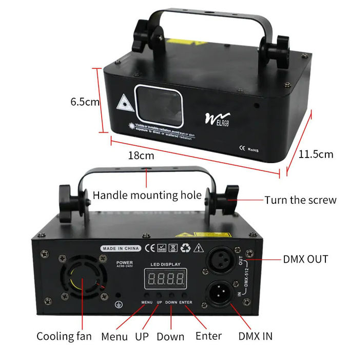 500mw Disco Laser Light Indoor Work Light IP33 Dj Laser Light Projector 1