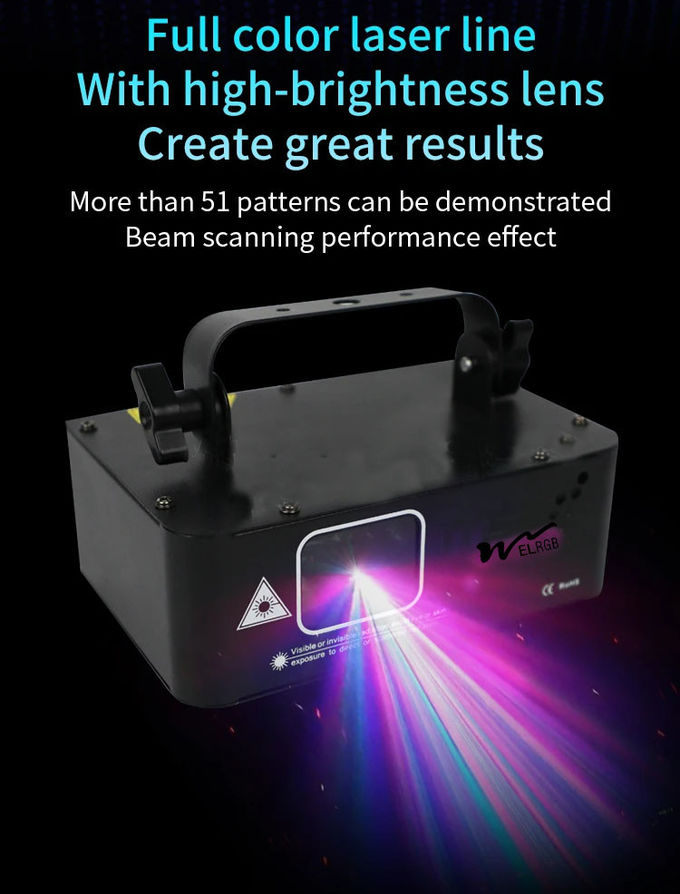 500mw Disco Laser Light Indoor Work Light IP33 Dj Laser Light Projector 0