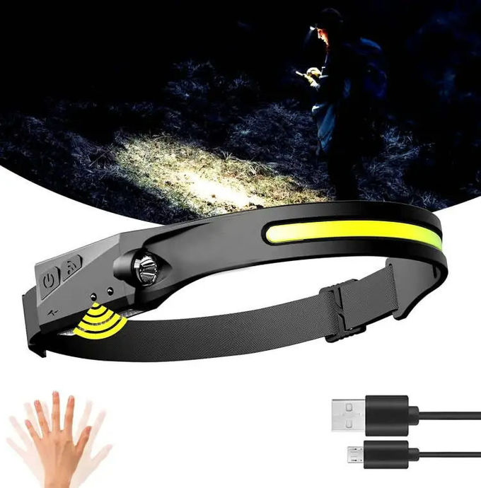 USB Motion Sensor Head Torch Outdoor Working Light 10000 Hours Lifespan 2