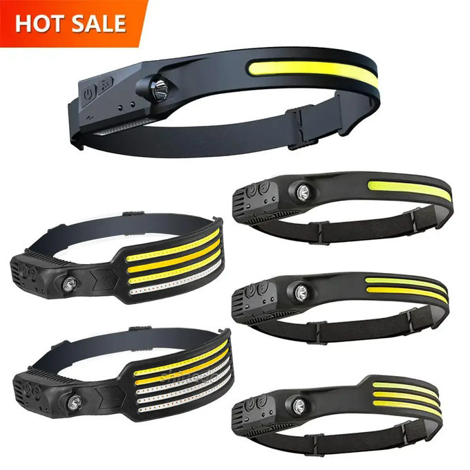 USB Motion Sensor Head Torch Outdoor Working Light 10000 Hours Lifespan 1