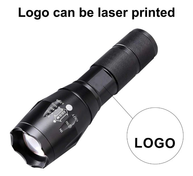Camping Tactical Torch Outdoor Working Light IP65 Multifunction Emergency Flashlight 9