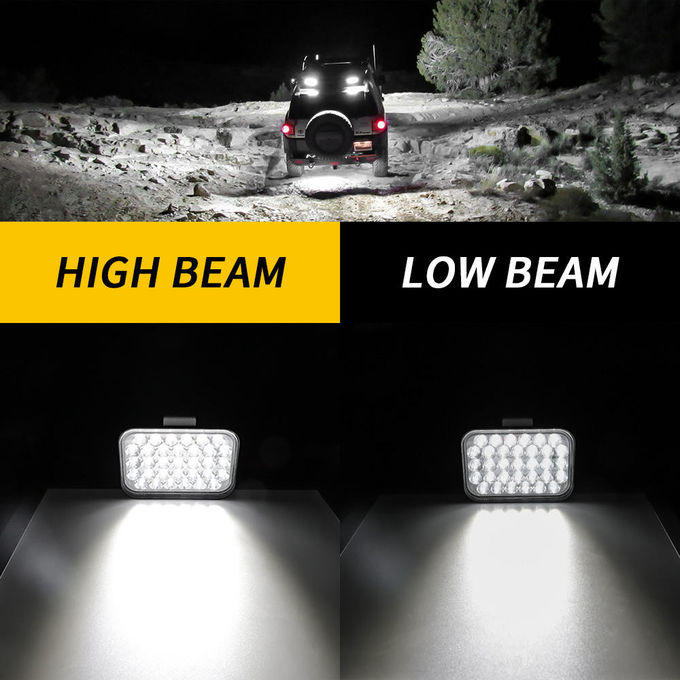 5" 33LED 100W Square Off Road Work Light White For JEEP 4x4ATV UTV 1