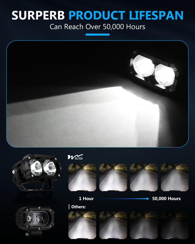 3600LM 4.5Inch Trailer Vehicle LED Work Lights 42W Car Driving Light 2