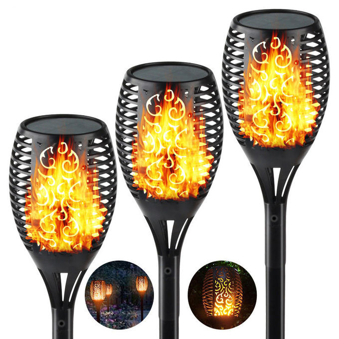 IP65 Waterproof Solar Flame Torch Light 2700K Soft Warm White 8