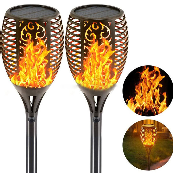 IP65 Waterproof Solar Flame Torch Light 2700K Soft Warm White 6