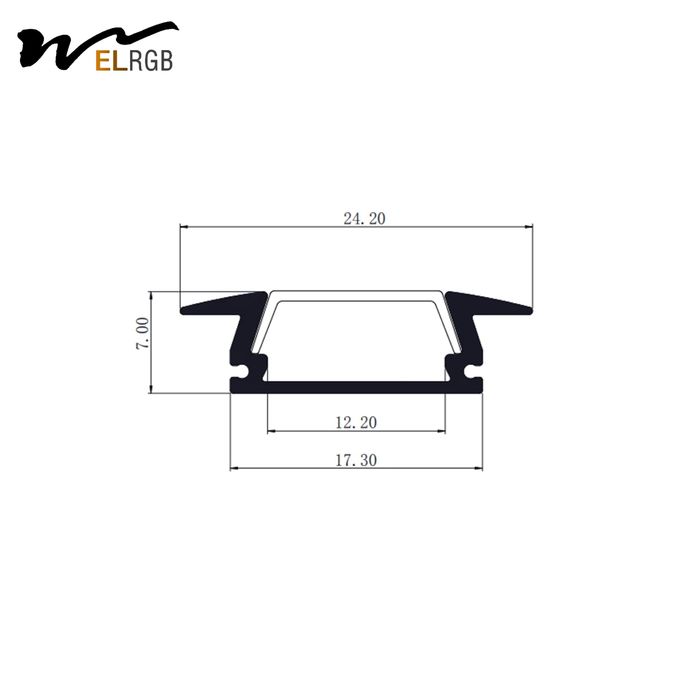 U Shape Led Aluminum Profile LED Strip Light Parts Aluminum Channel For Led Strips 0