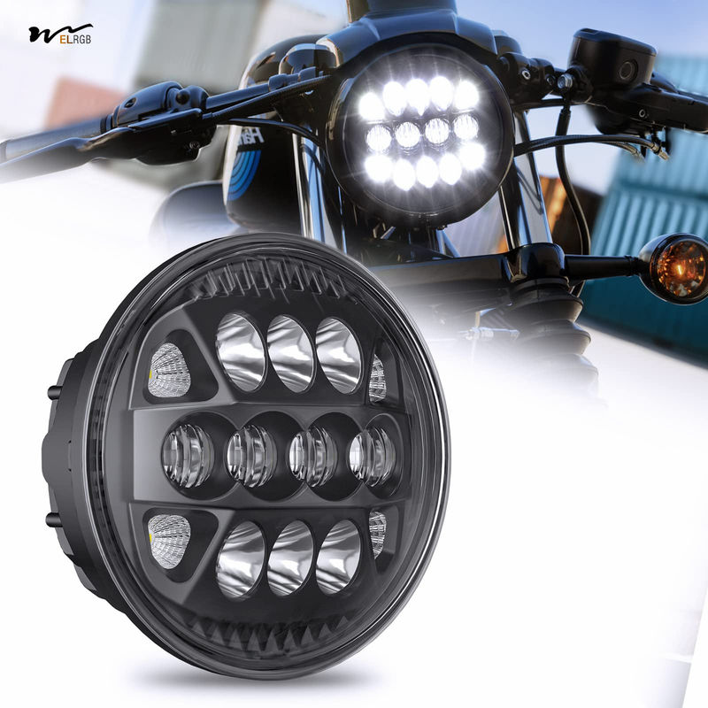 Experience Super Wide Night Driving 5.75 Inch LED Headlight with Halo DRL Turn Signal