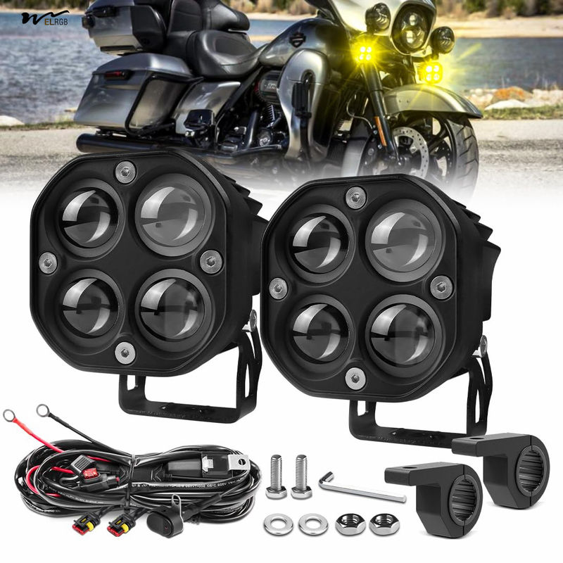 Waterproof LED Point Driving Fog Light for R1200GS F800GS K1600 Motorcycle Universal Fit