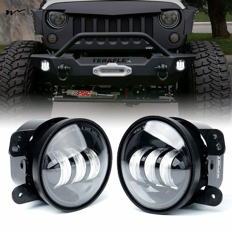 9 x 4.5 x 6 inches Package Dimensions 4-Inch 60W LED Fog Lights for Off-Road Driving