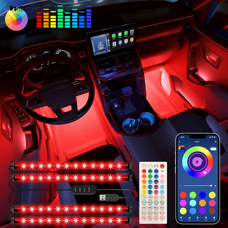 Other Control Mode Luminous Car Spoiler with RGB Instrument Panel Lighting and USB Charger