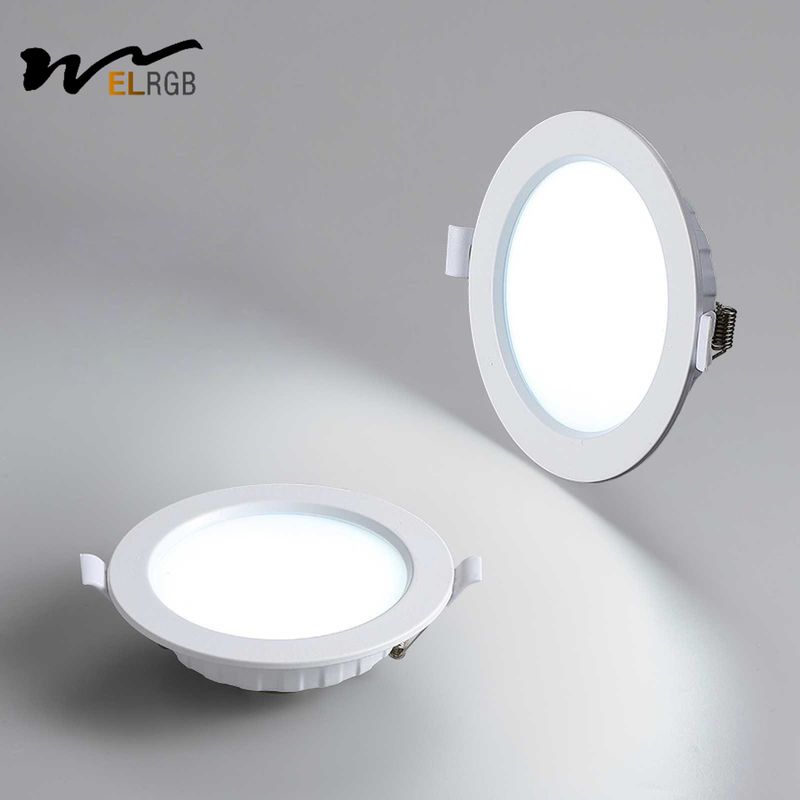 4000K Household Embedded Ceiling Lamp with Ultra-Thin Iron Hole and Smart Lighting LED