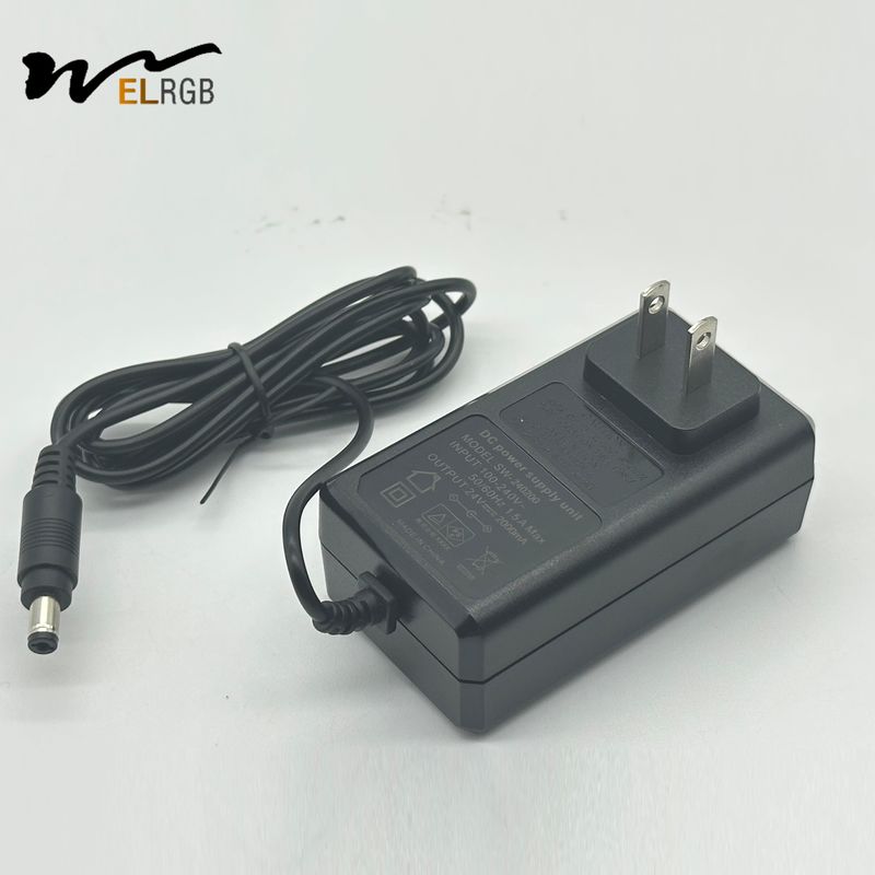 Long Lifespan hours 50000 12V 24V DC Connector Power Supply for Lighting Accessories