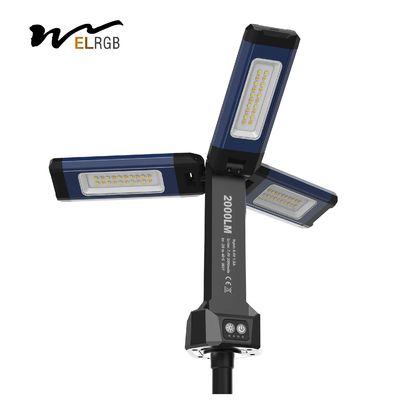 Good price 3 Heads Led Corded Light Tripod 2000mAh Rechargeable Work Light With Stand online