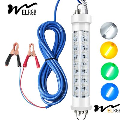 Good price 400W 600W Green Underwater Fishing Lamp Outdoor Working Light 12V 24V online