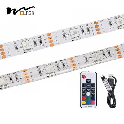 5V USB 5050 Self Adhesive LED Strip RGB 5000mm Addressable Led Strip