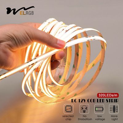 5mm 8mm COB Strip Light 5m Roll 5W/M LED Dimmable Light Strips