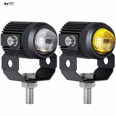 Good price 60W White Amber Motorcycle LED Pod Projection Light 1.3-inch Auxiliary Spotlight online