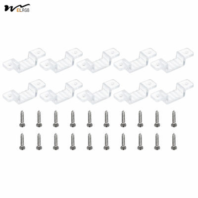 Good price Auto CAD Layout LED Strip Light Clips 50 Pack Mounting Bracket Fixing Clips with Screws online