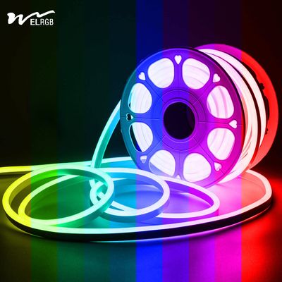 120LEDs Neon Rope Lights Dimmable 110V 220V Cuttable Remote Control Strip Light