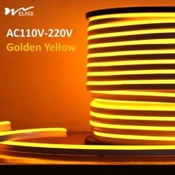 120LEDs Neon Rope Lights Dimmable 110V 220V Cuttable Remote Control Strip Light