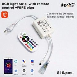 1.64ft/0.5m 2700k Led Strip Dimmable Led Rope Lighting 120V Indoor Outdoor