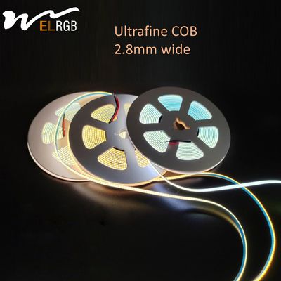 2023 Factory Custom 2.8mm Wide  IP65 Waterproof DC12V 24V Digital Smart  RGB COB LED Strips Light For Car Home Hotel Dec