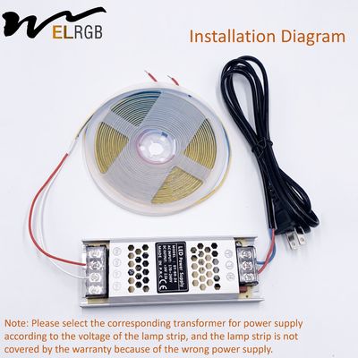 2.8mm Wide RGB COB Dimmable LED Strip For Car Home Hotel Deco