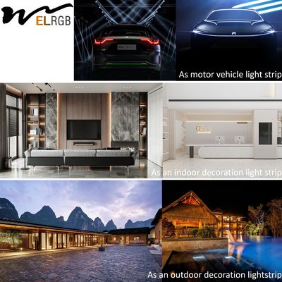 2.8mm Wide RGB COB Dimmable LED Strip For Car Home Hotel Deco