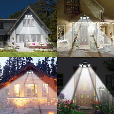 72LED IP65 3 Head Solar Security Light With Motion Sensor 360 Degree
