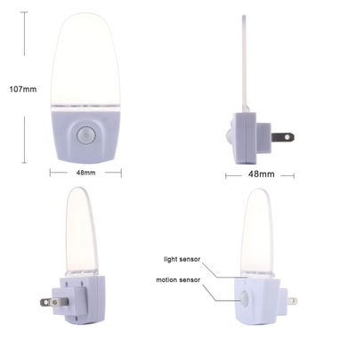 2700K Motion Sensor LED Light Plug In Sensor Night Lights Warm White
