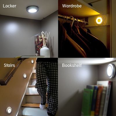 Cordless Battery Motion Sensor LED Light Rechargeable Motion Sensor Closet Light