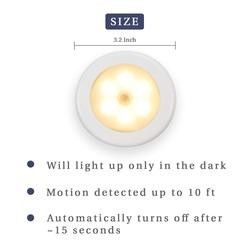Cordless Battery Motion Sensor LED Light Rechargeable Motion Sensor Closet Light