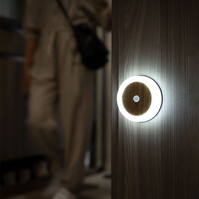 Bedside Motion Sensor LED Light 4100K Usb Charged Night Light