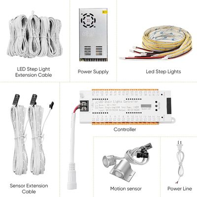 OEM PIR Motion Detector Stair Lights COB Motion Activated Stair Lights Indoor