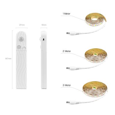 4100K Battery Motion Sensor LED Strip For Kitchen Under Cabinet