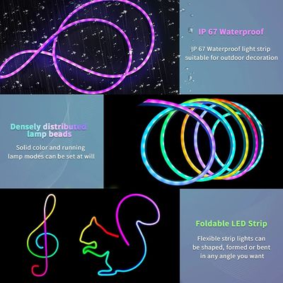 Bluetooth Tuya Dimmable LED Strip 2000mm 3000mm Led Neon Flex RGB