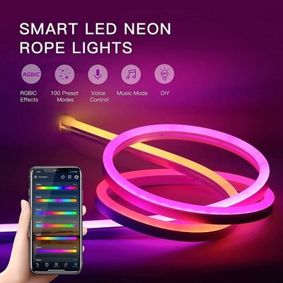 5m RGB LED Neon Strip WS2811 Neon Flex RGB 24V IP67 Outdoor