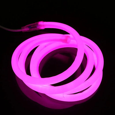 220V 110V RGB Round LED Neon Rope Tube Light 14MM 16MM 18MM 20MM 22MM 360 Degree LED Neon Flex
