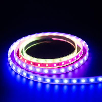 High Quality Digital Addressable WS2811 60led/Meter Dc12v Ip67 10mm Pixel Light Rgb Led Strip For Commercial Building