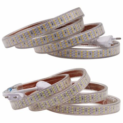 SMD2835 220V Dimmable LED Strip 276Leds/M LED Tape Light Three Rows