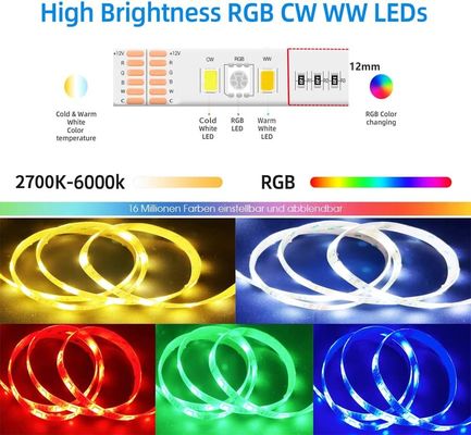 DIY RGBW Self Adhesive LED Strip 60LEDs IP67 Self Adhesive Led Tape