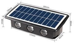 2 Mode RGB Wall Light LED Solar Powered Lights IP65 Color Changing